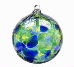 Oceania Calico Blown Glass Friendship Ball