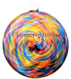 Boca Blown Glass Spiral Disc