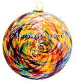 Jewel Blown Glass Spiral Disc