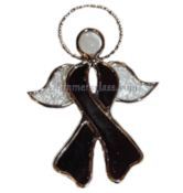 Stained Glass Cancer Angel - Dark Purple