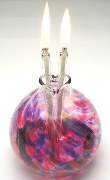 Blown Glass True Love Oil Lamp Candle 