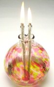 Blown Glass True Love Oil Lamp Candle SweetTart