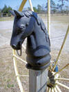 Cast Iron Horse Hitchin Post