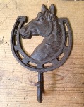 Cast Iron Horseshoe Hook- Large