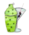 Martini Shaker and Glass