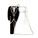 Bride & Groom Stained Glass Nightlight Suncatcher