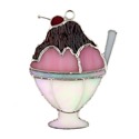 Ice Cram Sundae Stained Glass Nightlight Suncatcher